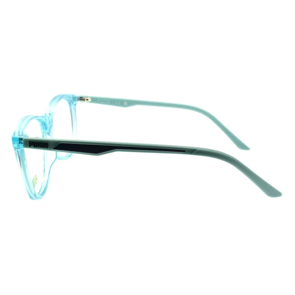 PUMA PU0390O 004 Eyeglasses Frames 56-16-140 Light Blue